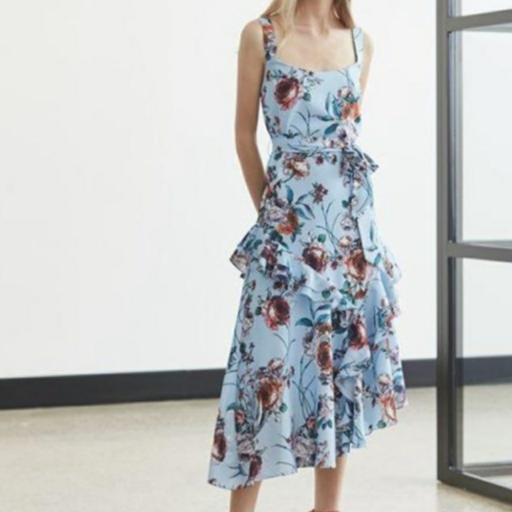 NWOT Cooper St Botanical Asymmetrical Dress - Picture 1 of 4